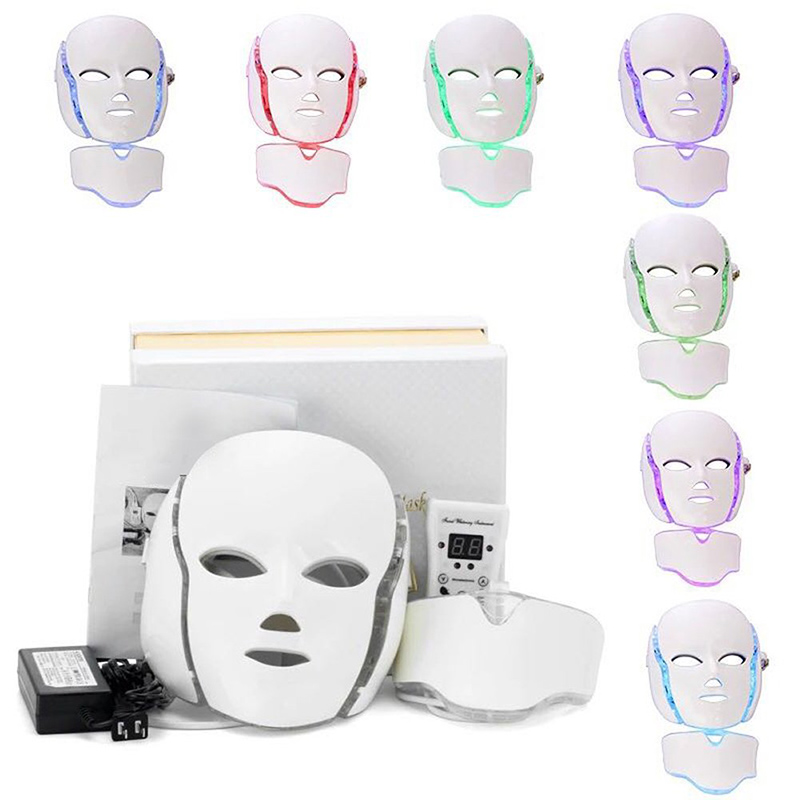 Led Facial Mask Red Light Therapy 7 Color Skin Rejuvenation