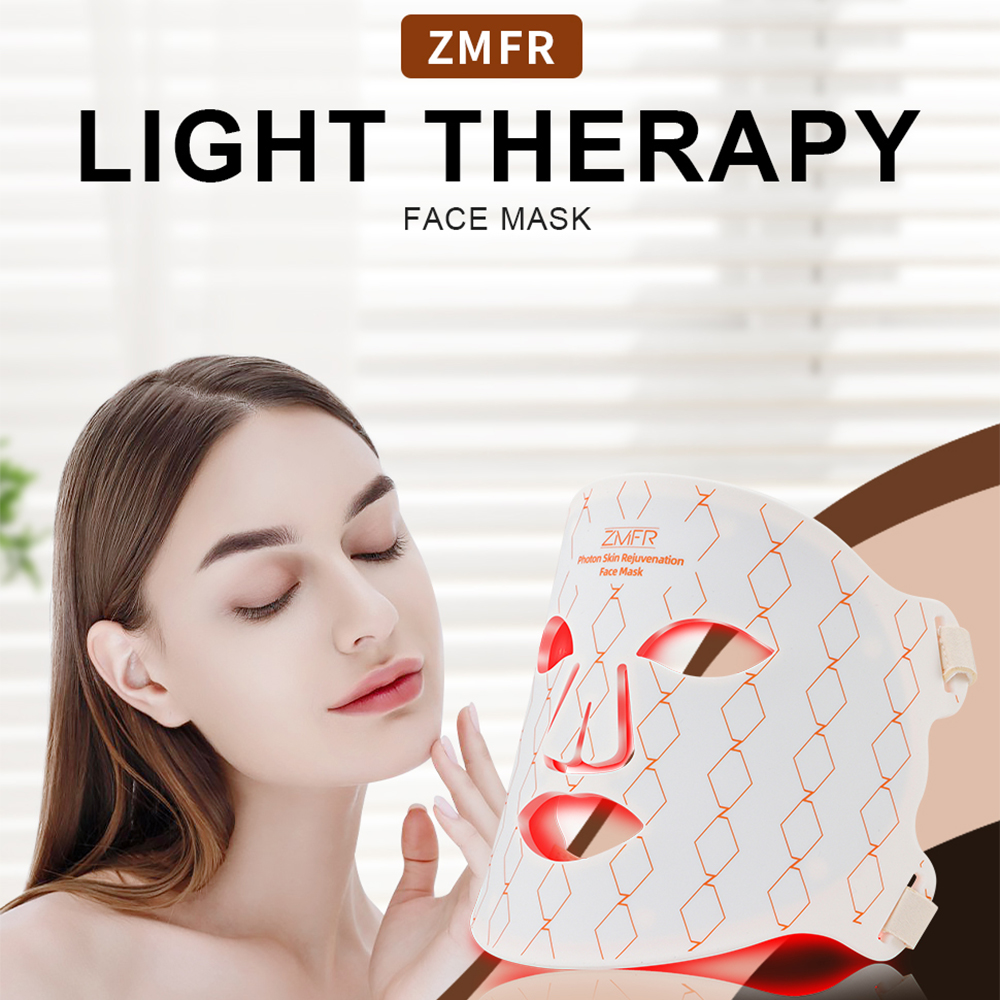 Silicone 4 Color Led Facial Skin Beauty Therapy Masks  (9)